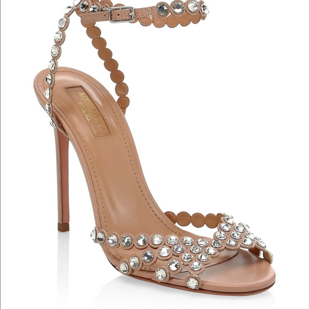 Aquazzura tequila crystal heel